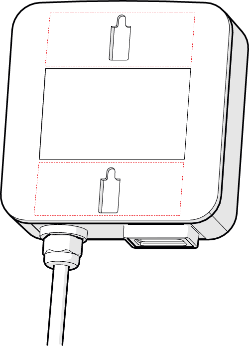 Back of ClearBlue controller