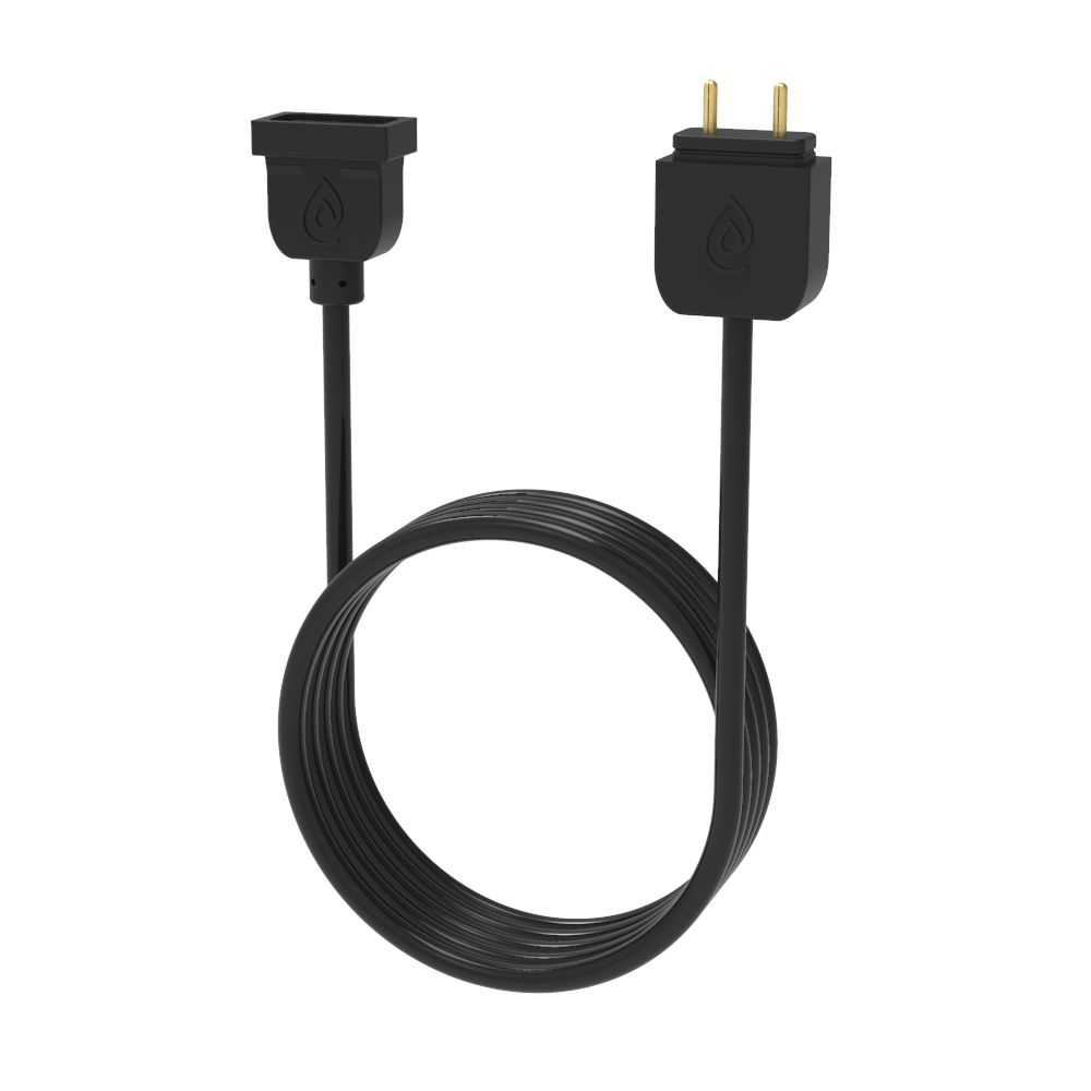 Cell extension cable with black plugs