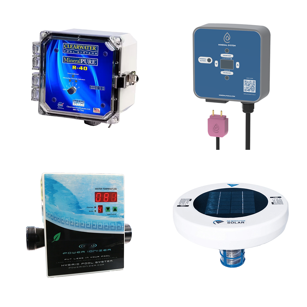 Pool Ionizer Buyer's Guide - Showing 4 different pool ionizers