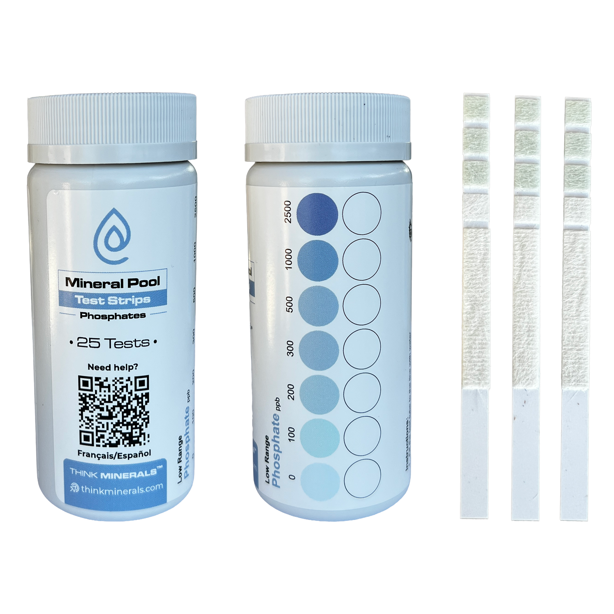 Phosphate test strip bottle and strips